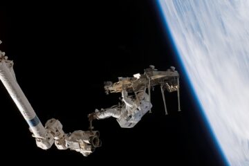 Sveriges förste astronaut Christer Fuglesang i rymden