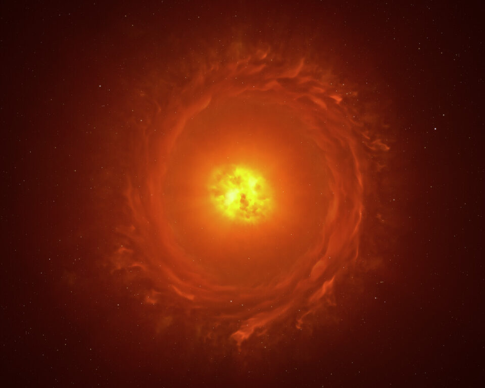 An impression of an exploding star