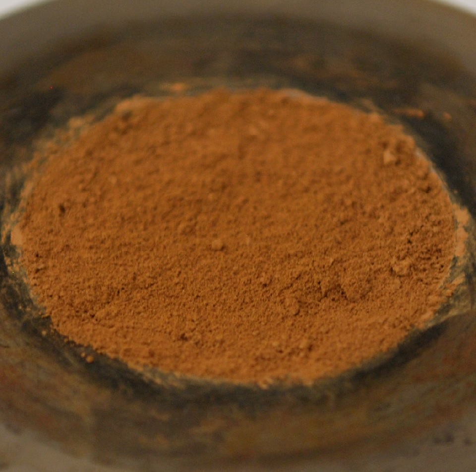 Rostfärgat Mars-damm