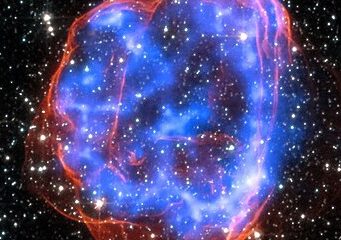 Rester av en supernova i det Stora Magellanska molnet